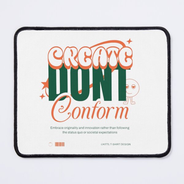 Item preview, Create Your Own – Don't Conform | Bold Retro Typography designed and sold by MindMess Studio.