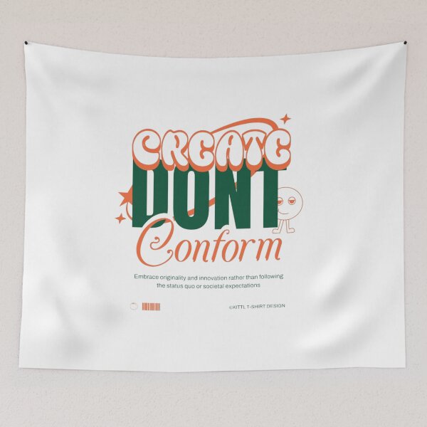 Item preview, Create Your Own – Don't Conform | Bold Retro Typography designed and sold by MindMess Studio.