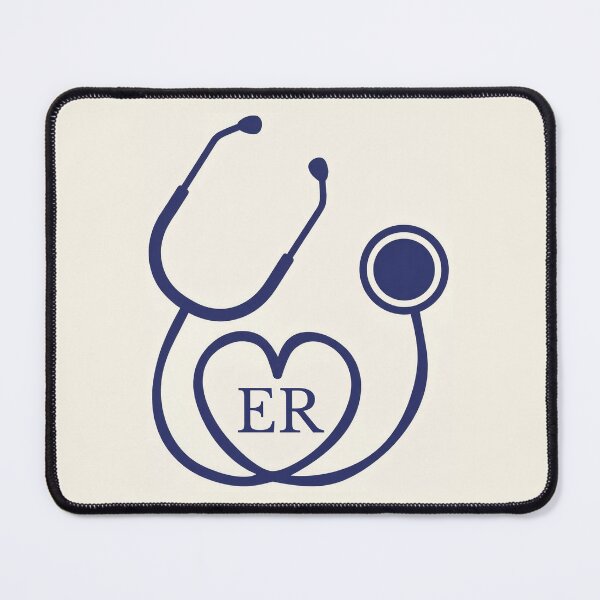 Item preview, ER Stethoscope Heart Emergency Room Minimalist Design | Cute ER Emergency Department Graduation Gift | Trauma Nurse ER Stethoscope designed and sold by LitzoyGlobeArt.