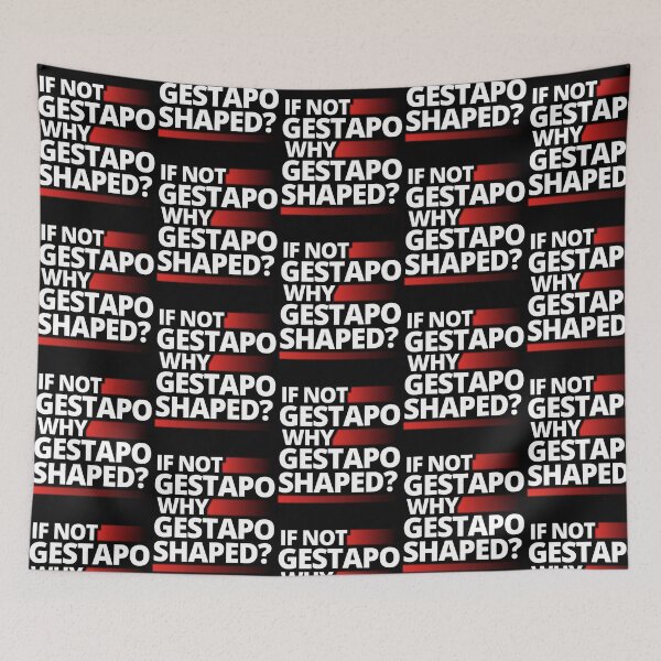Item preview, If Not Gestapo Why Gestapo Shaped T-Shirts Hoodies Pins Stickers Magnets Mugs Posters Anti Trump Abolish Ice Anti Ice Fuck Ice Anti Fascist Tees Gifts Protests Resist designed and sold by MayLouShop.