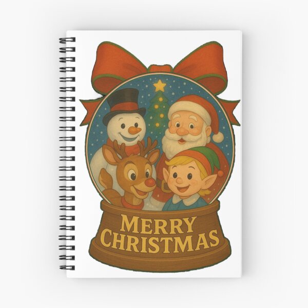 Item preview, Merry Christmas Snow Globe – Vintage Santa Holiday designed and sold by Snicker Supply.