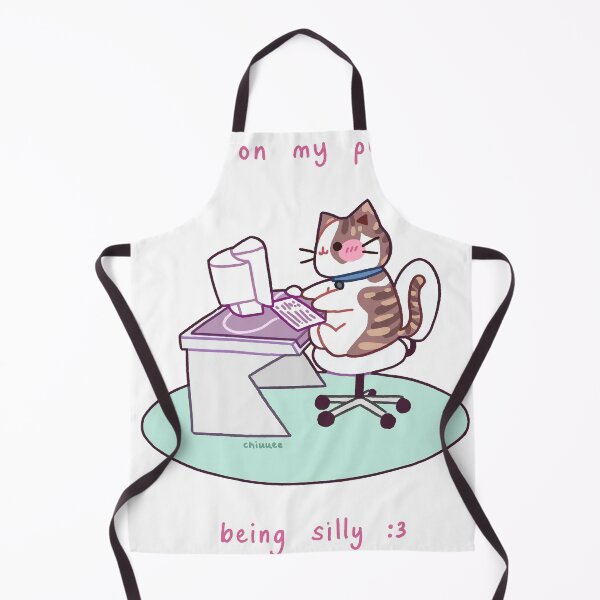 Item preview, Cute Cat Working on a Laptop designed and sold by veyackbird.