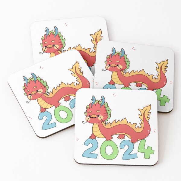 Item preview, Cute Red Dragon Celebrating Chinese New Year 2024 designed and sold by veyackbird.