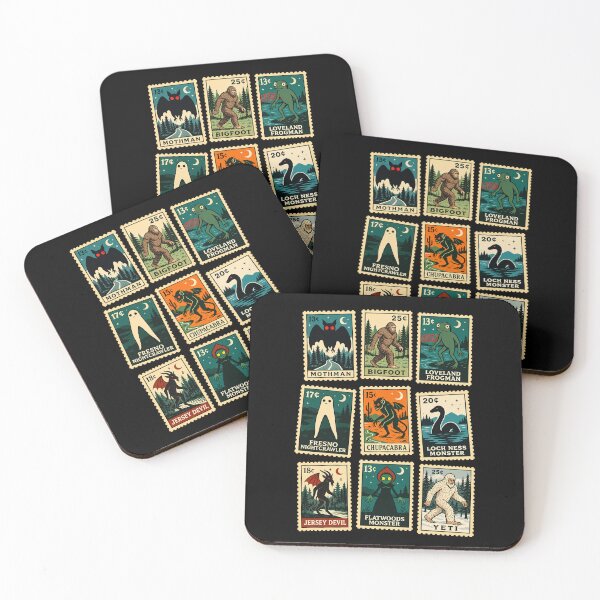 Item preview, Cryptid Monsters Stamp  designed and sold by Hedoraxe.