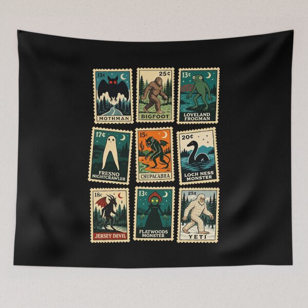 Item preview, Cryptid Monsters Stamp  designed and sold by Hedoraxe.