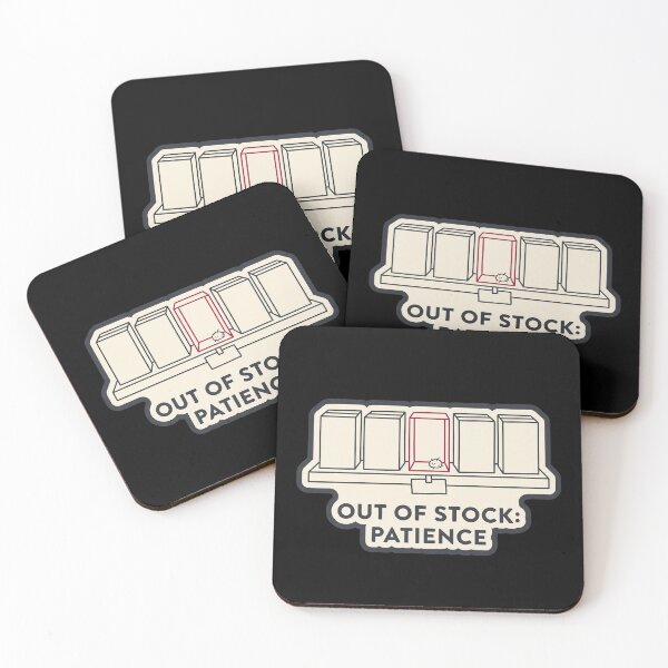 Item preview, Out of Stock Patience - Funny Retail Worker Gift designed and sold by TheCalmEdit.