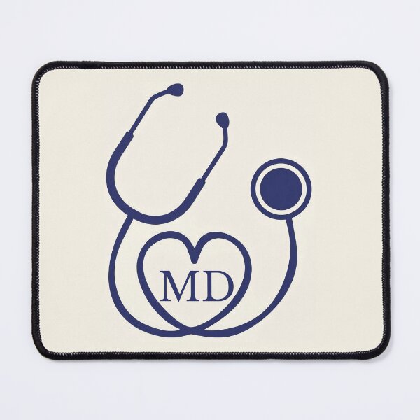 Item preview, MD Stethoscope Heart Medical Doctor Minimalist Design | Cute Stethoscope MD Doctor Graduation Gift | Doctor Physician Appreciation Gift  designed and sold by LitzoyGlobeArt.
