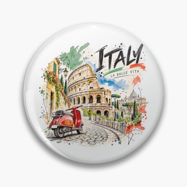 Item preview, Italy La Dolce Vita Vintage Travel Art designed and sold by EdwinkOne.