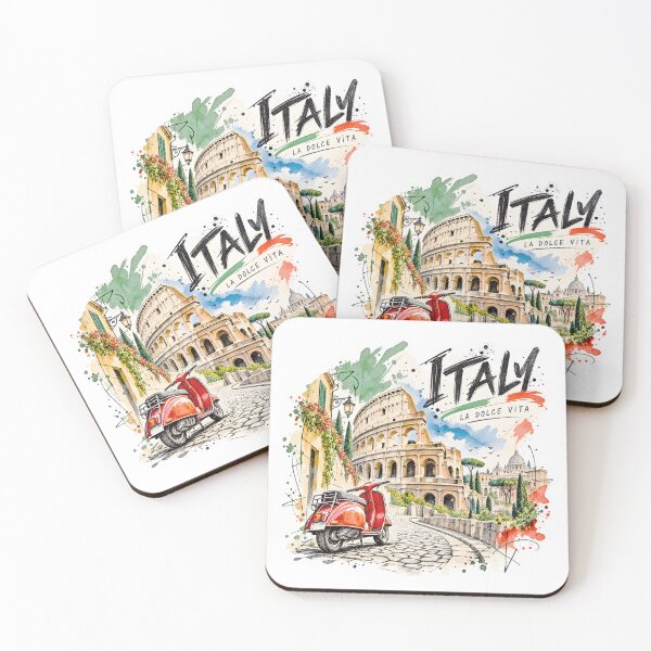Item preview, Italy La Dolce Vita Vintage Travel Art designed and sold by EdwinkOne.