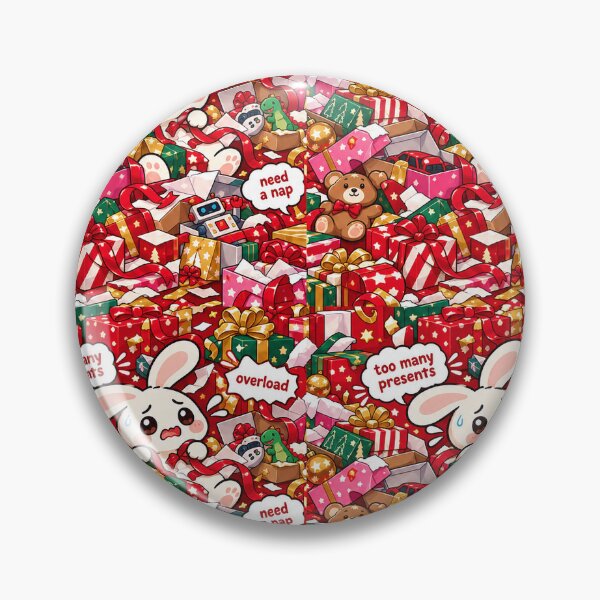 Item preview, Christmas Morning Overload Bunny Pattern — Kawaii Present Seamless designed and sold by Visual Dept..
