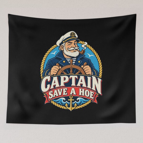Item preview, Captain Save a Hoe Vintage Sailor Meme Shirt designed and sold by Krasnovaovaova.