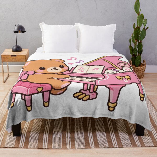 Item preview, Brown Bear Playing a Piano - Kawaii Cute Pianist designed and sold by FemmePod.