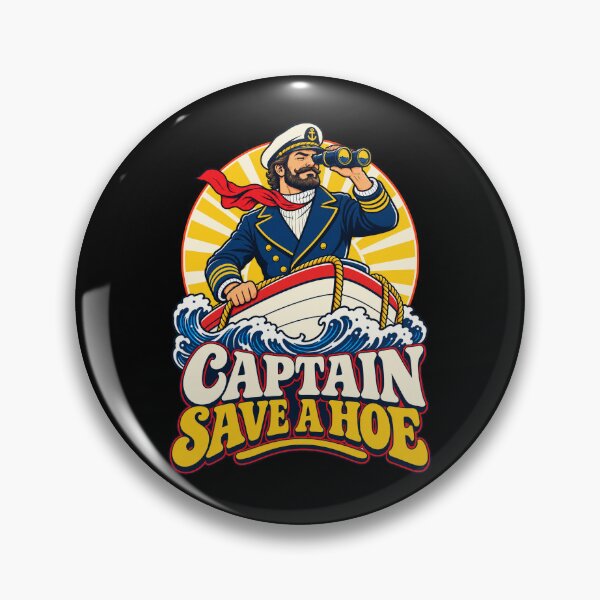 Item preview, Captain Save a Hoe Rescue Boat Viral Meme designed and sold by Krasnovaovaova.