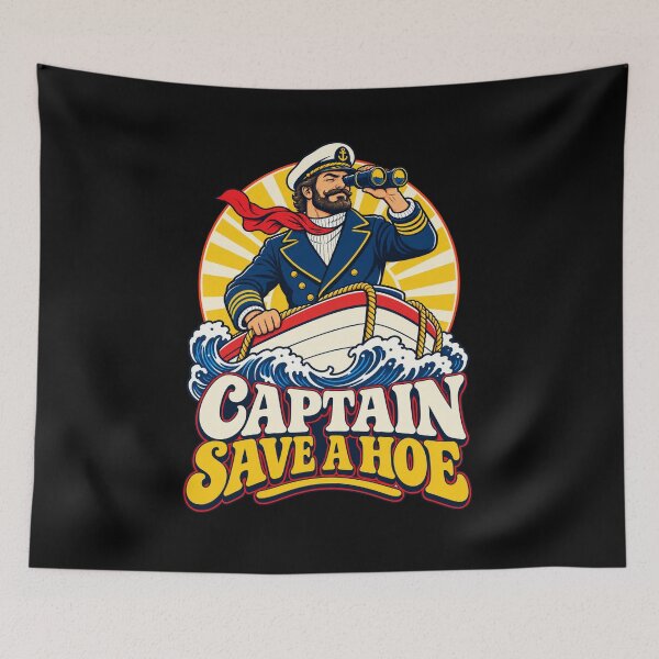 Item preview, Captain Save a Hoe Rescue Boat Viral Meme designed and sold by Krasnovaovaova.