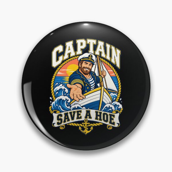 Item preview, Captain Save a Hoe Sailor Rescue Vintage Graphic designed and sold by Krasnovaovaova.