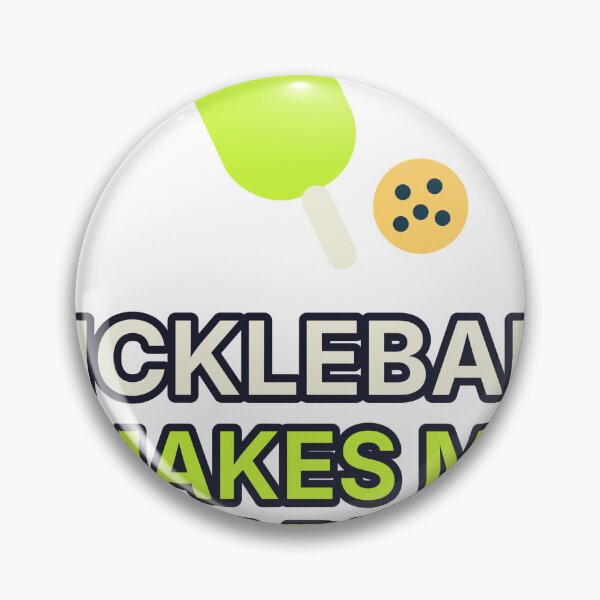 Item preview, Pickleball Makes Me Happy Funny Pickleball Player Gift designed and sold by Lazarescu.