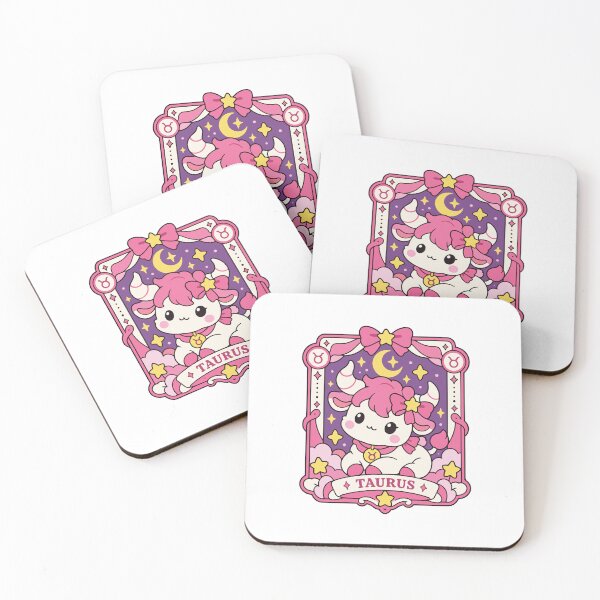 Item preview, Cute Taurus Zodiac Bull Kawaii Astrology Illustration designed and sold by FemmePod.