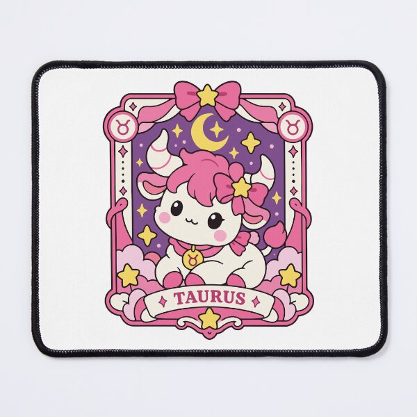 Item preview, Cute Taurus Zodiac Bull Kawaii Astrology Illustration designed and sold by FemmePod.