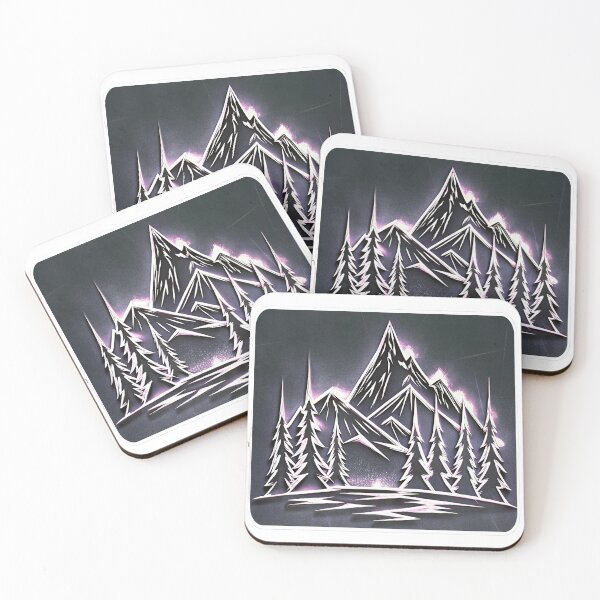 Item preview,  Retro mountain with trees  emblem  designed and sold by Expressions-Sel.