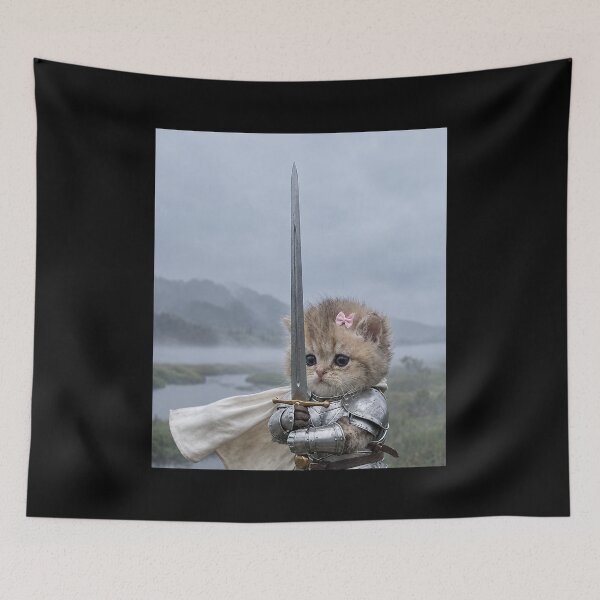 Item preview, Knight Kitten Funny Cat meme designed and sold by nosu-art-pod.