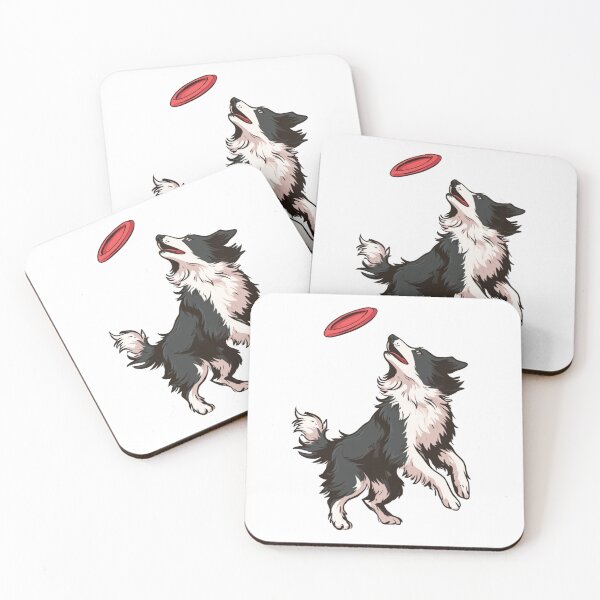 Item preview, Border Collie Frisbee Dog Jumping Catching designed and sold by NicolasGlowArt.