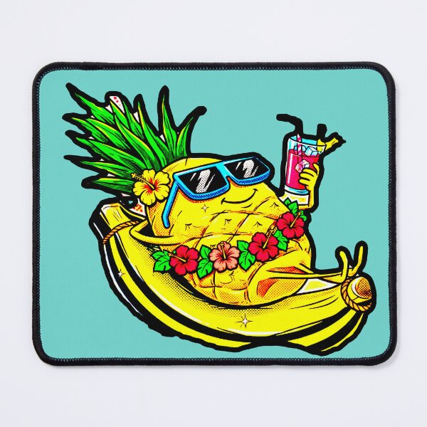 Item preview, Summer Pineapple Sunglasses Lying Down Banana Boat Tropical Vacation designed and sold by AstronautMerch.