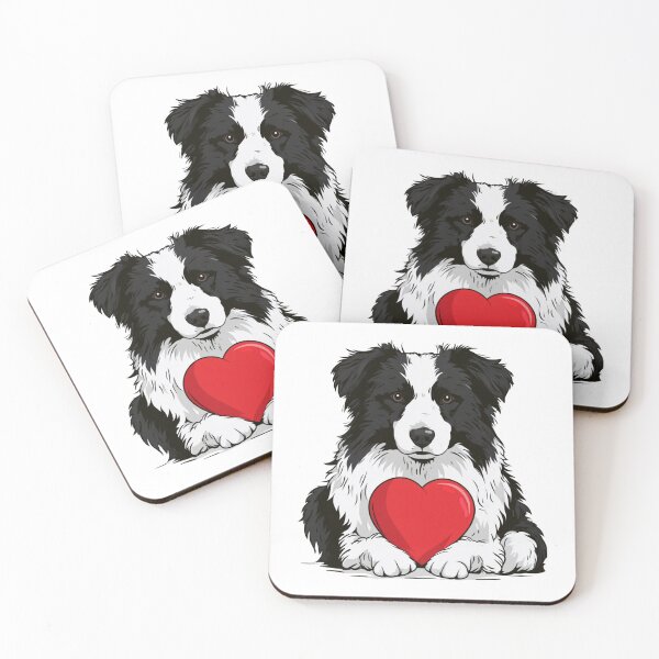 Item preview, Border Collie Dog Love Heart Pet Lover Puppy designed and sold by NicolasGlowArt.