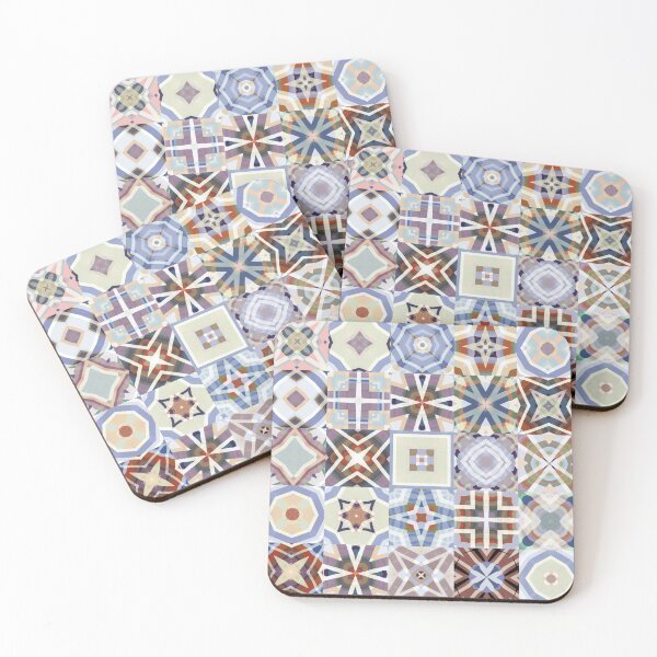 Item preview, Bohemian Azulejo Tile Fabric Design 2 by Jenny Meehan  designed and sold by Jenny Meehan Art Prints and Patterns  .