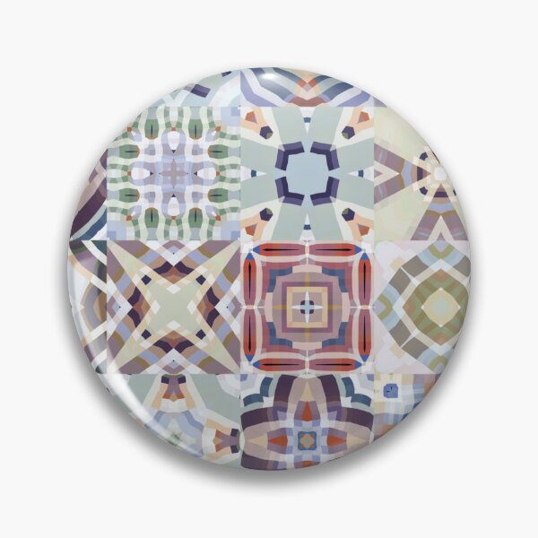 Item preview, Bohemian Azulejo Tile Fabric Design 3 by Jenny Meehan  designed and sold by Jenny Meehan Art Prints and Patterns  .