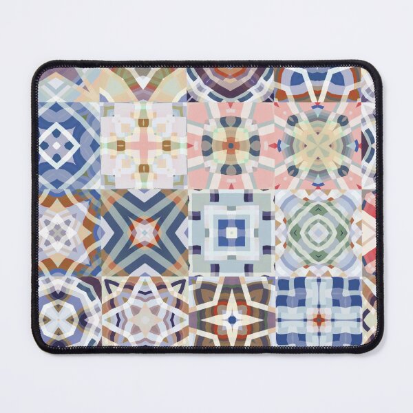 Item preview,  Bohemian Azulejo Tile Fabric Design by Jenny Meehan  designed and sold by Jenny Meehan jennyjimjams jennymeehanart.