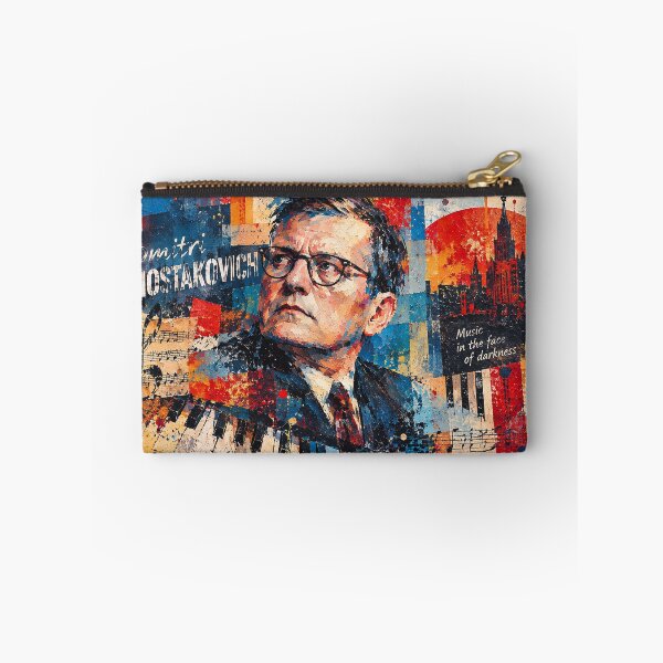Item preview, Dmitri Shostakovich Artwork – Russian Musician Portrait Painting designed and sold by GalleryKauffeld.