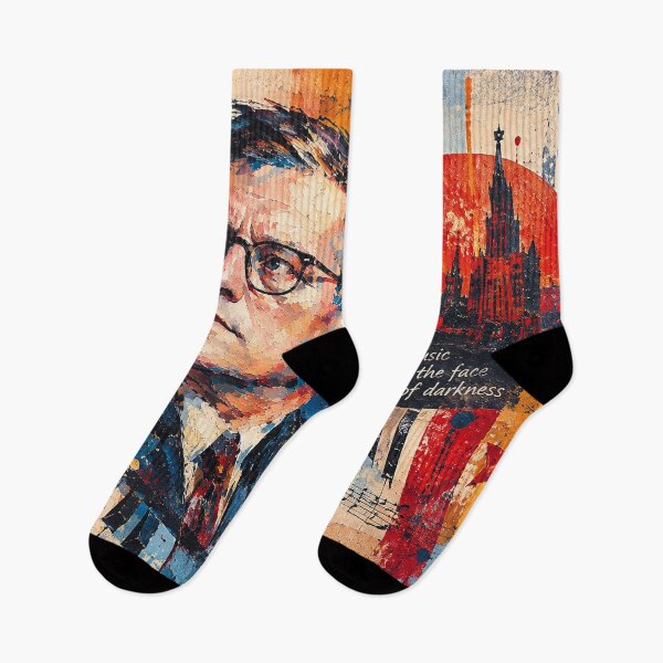 Item preview, Dmitri Shostakovich Artwork – Russian Musician Portrait Painting designed and sold by GalleryKauffeld.