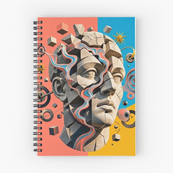 Item preview, Surreal Broken Statue Bust Abstract Mind Creative Thought Pop Art Sculpture designed and sold by Dogandesighn.