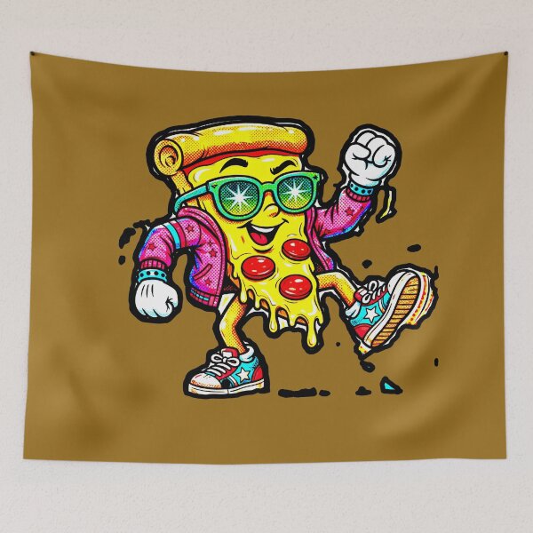 Item preview, Slice of Pepperoni Pizza Sunglasses Dancing Happy Fun Cool designed and sold by AstronautMerch.
