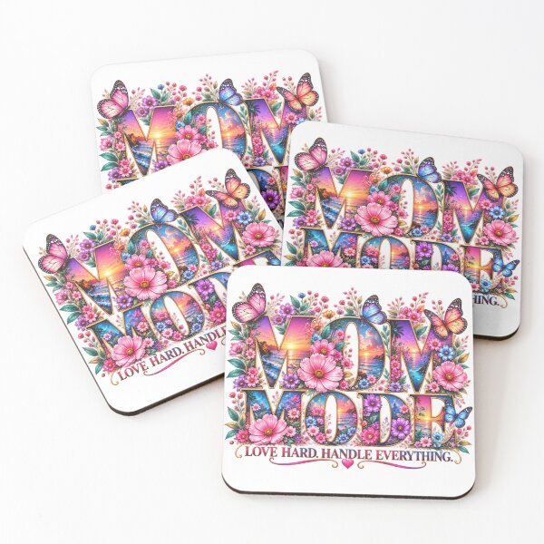 Item preview, Mom Mode – Floral Sunset Ocean Butterfly Design designed and sold by lielie99.
