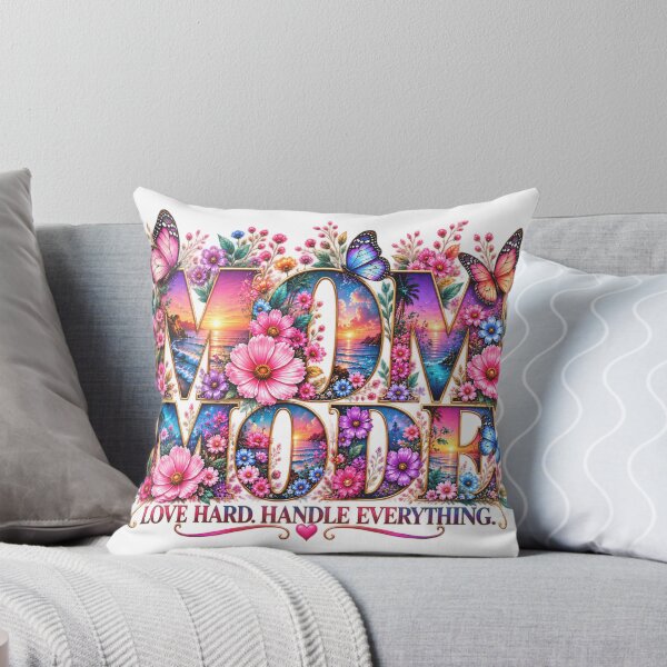 Item preview, Mom Mode – Floral Sunset Ocean Butterfly Design designed and sold by lielie99.