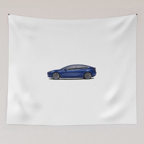 Item preview, Blue Tesla Model 3 Electric Sedan designed and sold by SofaKingTESLA.