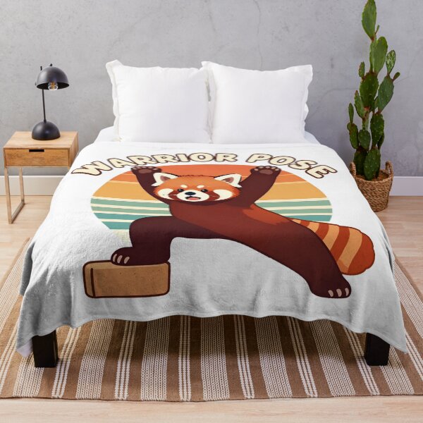 Item preview, Warrior Pose Startled Red Panda Yoga designed and sold by Odd Even Number.