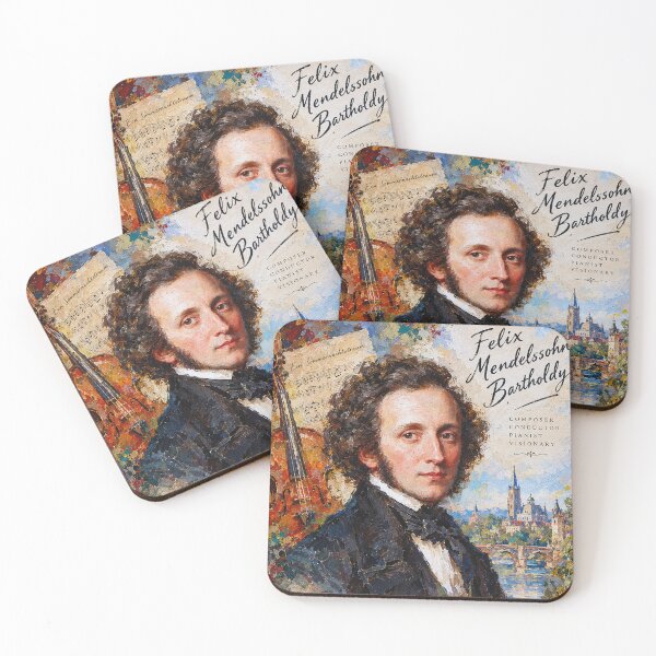 Item preview, Felix Mendelssohn Bartholdy Painting – Classical Music Composer Portrait designed and sold by GalleryKauffeld.