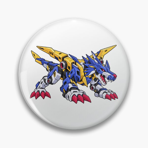 Item preview, MetalGarurumon Digimon Mecha Wolf Dragon Fan Art designed and sold by tindian.
