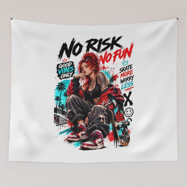 Item preview, No Risk No Fun designed and sold by KLERIKSTORE.