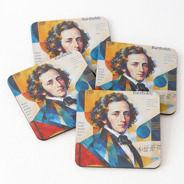 Item preview, Felix Mendelssohn Painting – Romantic Era Classical Music Art designed and sold by GalleryKauffeld.