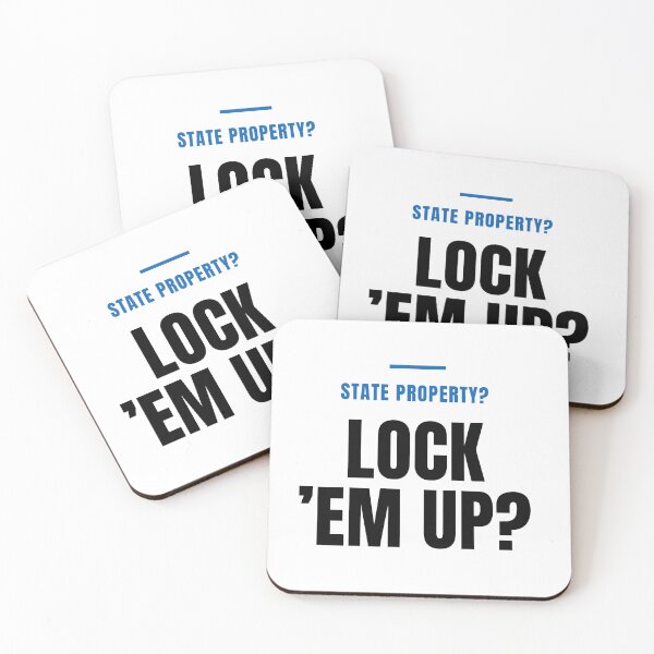 Item preview, State Property? Lock ’Em Up? - Viral Fishing Spot Meme Quote designed and sold by ModdiesColors.