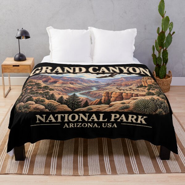 Item preview, Grand Canyon National Park, Vintage Arizona, Nature Landscape designed and sold by lcnsdjstrtry.