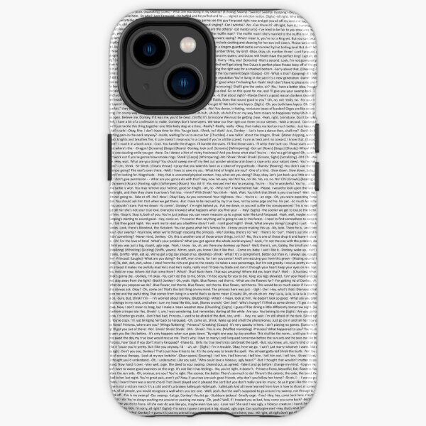 entire shrek script iPhone Tough Case