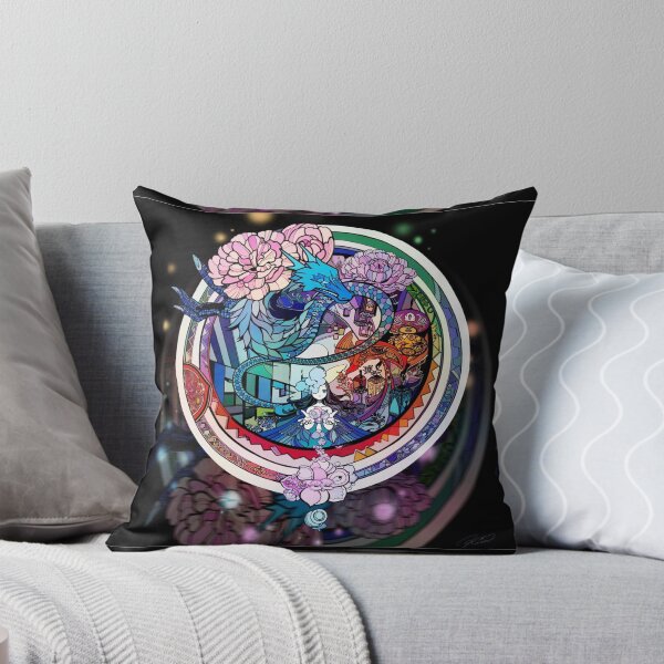 Item preview, Stained Glass Dragon – Ornate Japanese Fantasy Design designed and sold by EchoWave11.