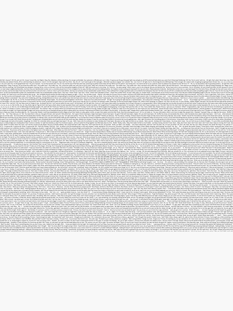 entire shrek script by Jijarugen