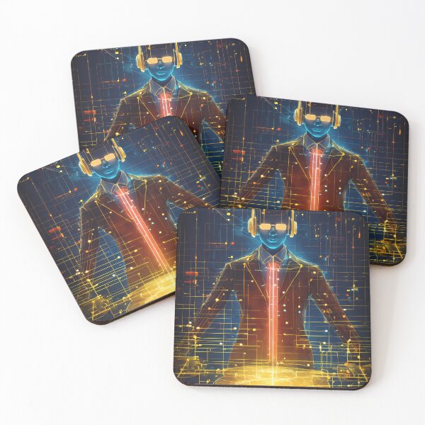 Item preview, Cyber Entrepreneur – Futuristic Tech Visionary Artwork designed and sold by FusionCipher.