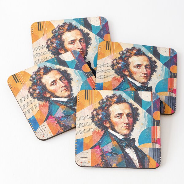 Item preview, Felix Mendelssohn Painting – Romantic Era Classical Music Art designed and sold by GalleryKauffeld.