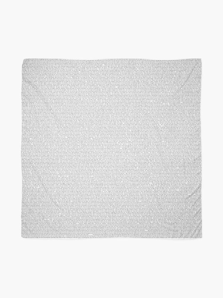 Alternate view of entire shrek script Scarf